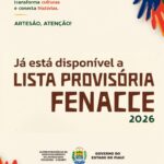 Divulgada lista provisória de selecionados para participação em Feira Nacional de Artesanato e Cultura
