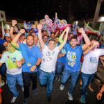 Rafael Fonteles participa de ato e caminhada em apoio a Henrique Pires e Draga Alana